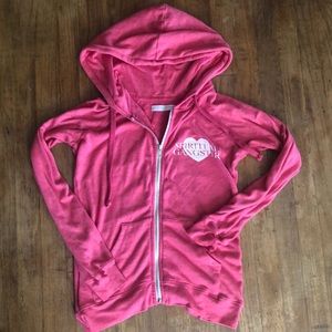 Spiritual gangster pink zip up